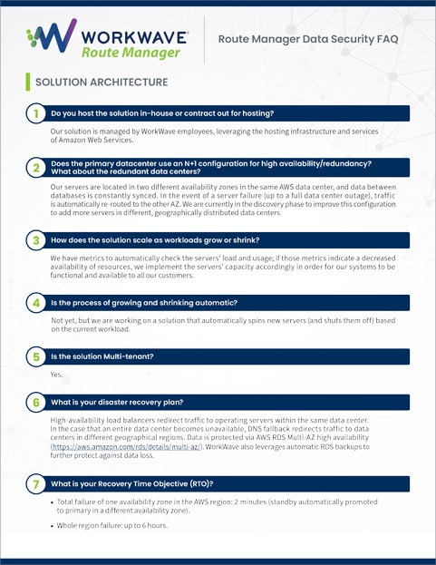 route manager data security faq asset